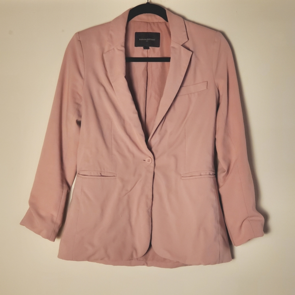 Banana Republic Blush Blazer Size 2P